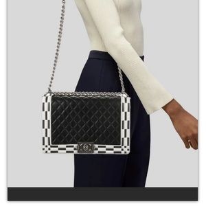 Authentic chanel boy bag